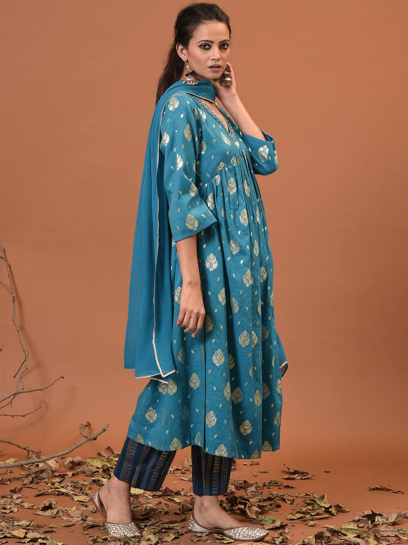 Silver Birch Kurta, Pant & Dupatta