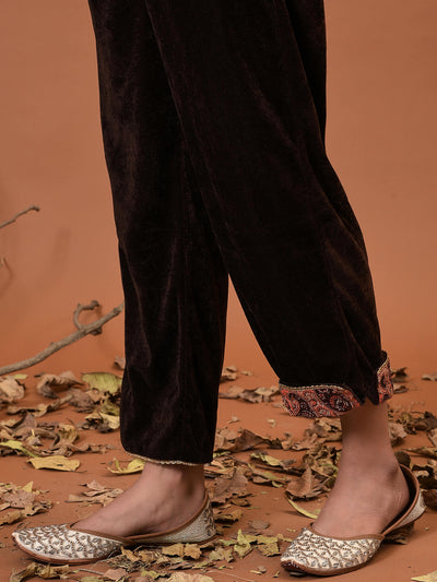 Toasted Coffee Kurta, Pant & Dupatta