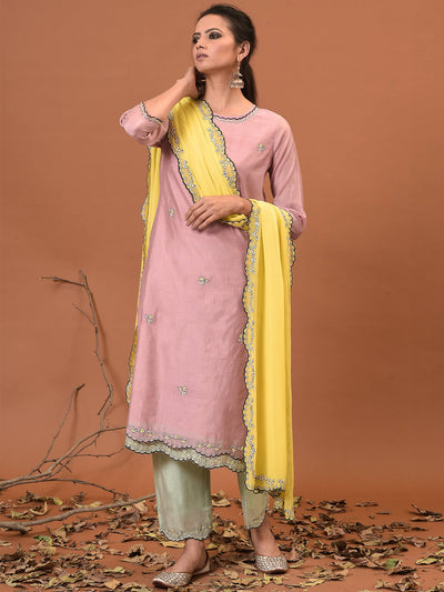 Sunkissed Bouquet Kurta, Pant & Dupatta