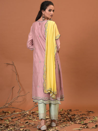 Sunkissed Bouquet Kurta, Pant & Dupatta