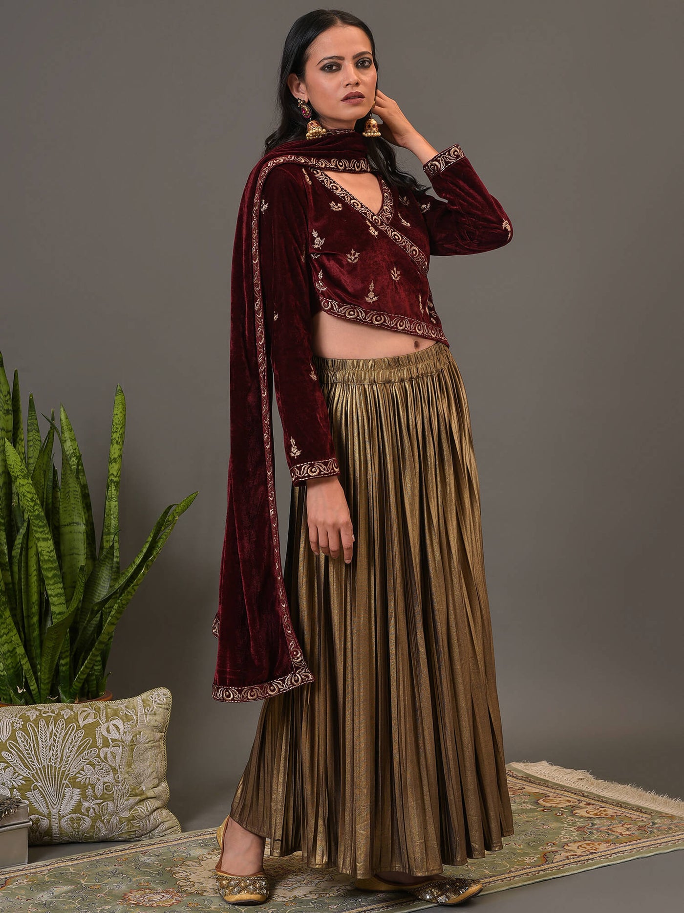 Glamour and Dazzle Skirt & Choli