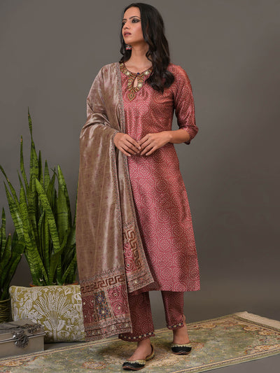 Toasted Almond Kurta, Pant & Dupatta