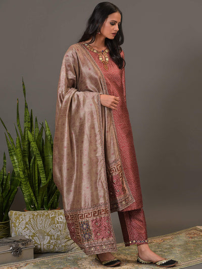 Toasted Almond Kurta, Pant & Dupatta