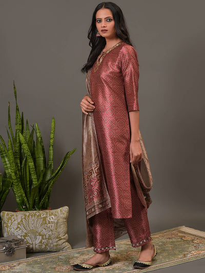 Toasted Almond Kurta, Pant & Dupatta