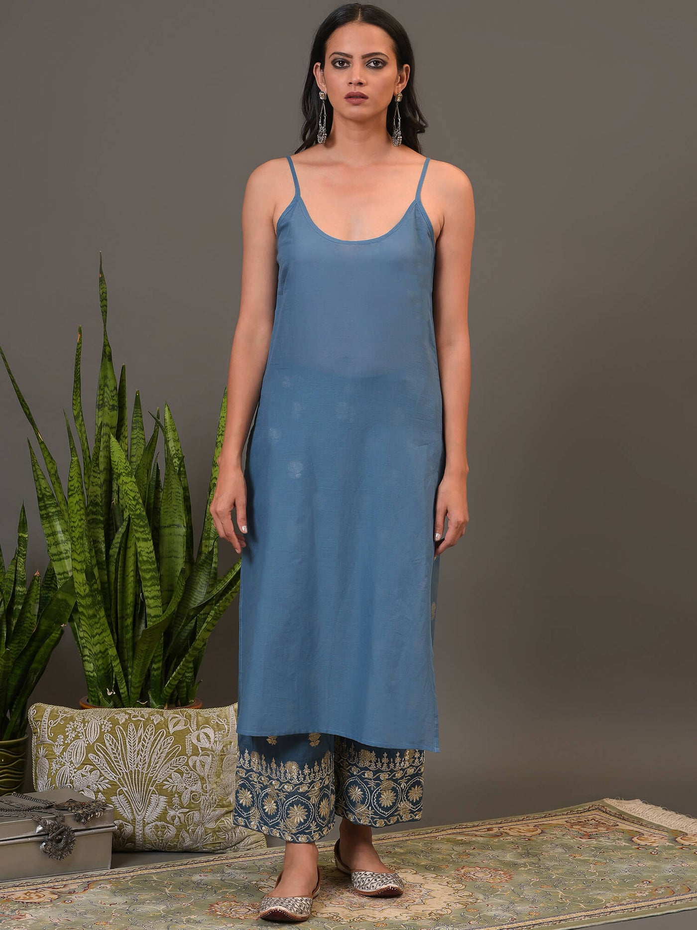 Mystic Blue Kurta & Pant
