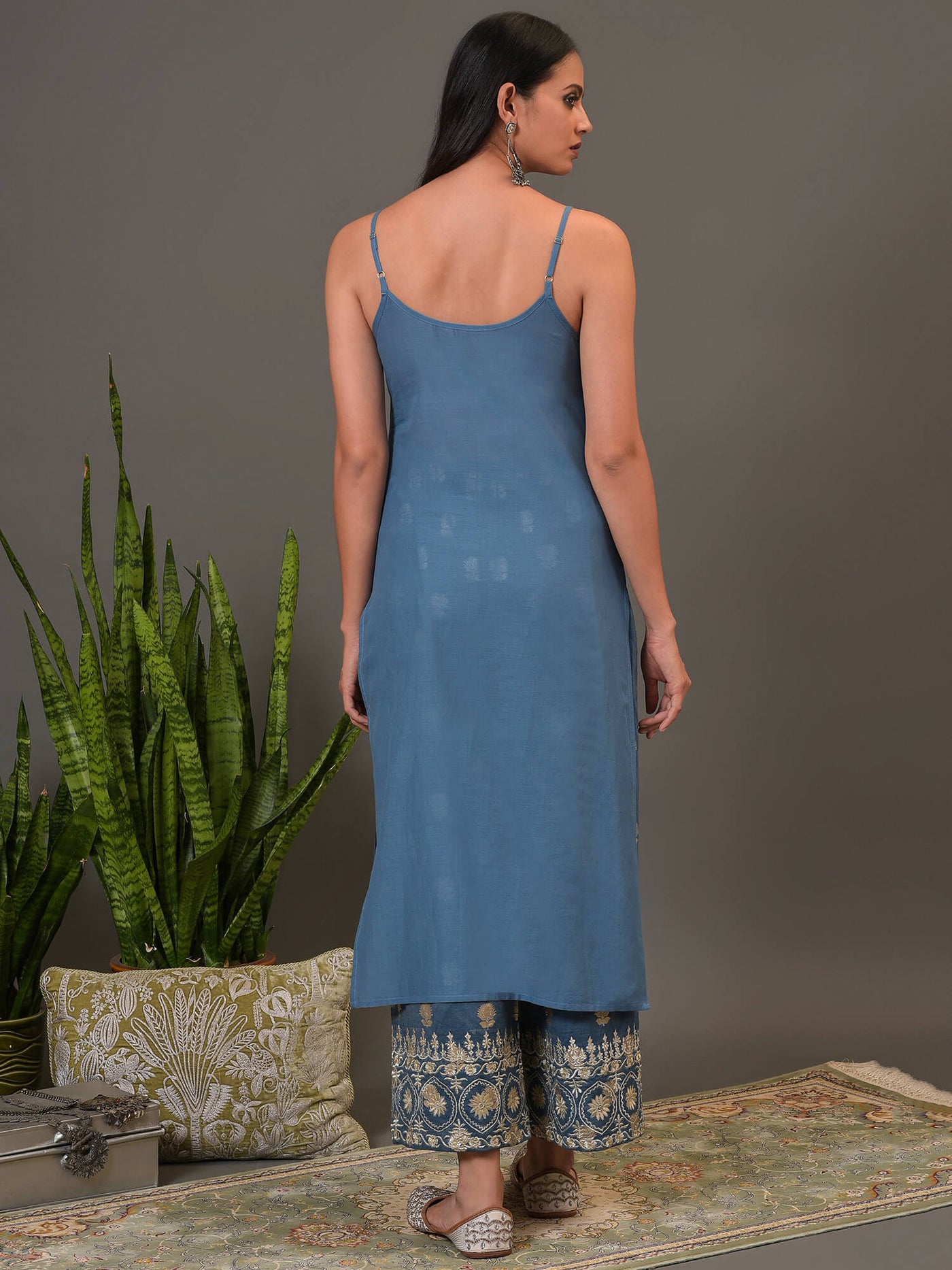 Mystic Blue Kurta & Pant