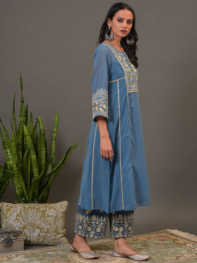 Mystic Blue Kurta & Pant